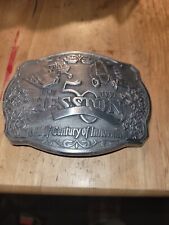 1997 Hesston NFR Belt Buckle NOS Rodeo 50th Anniversary Vintage National Final picture