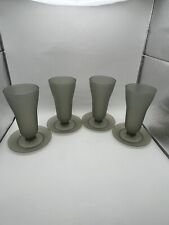 Vintage Gray Tupperware #754 Dessert Parfait Jello Pudding Cups set of 4 picture