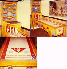 Vintage 1950s Shuffle Alley Puck Bowling Arcade - RARE TRIPLE SCORE MACHINE picture