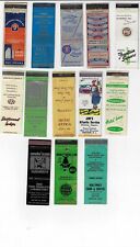 Lot of 12 Empty Matchbook covers Assorted Great Condition All Front Strike picture