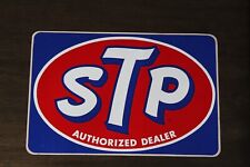 1966 STP AUTHORIZED DEALER VINTAGE ORIGINAL NOS STICKER DECAL RACING OIL 12-1/2