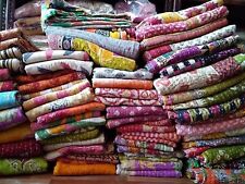 20 PC Handmade Quilt Vintage Kantha Bedspread Bohemian Indian Cotton picture