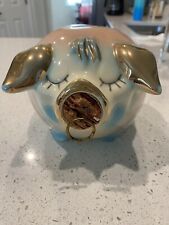 Vintage Rare Hull Corky Pig Bank 1957-gold-USA picture
