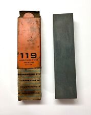 Vintage Carborundum Sharpening Stone  119 Original Box Made In USA picture