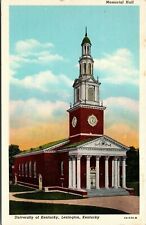 Vintage 1940's University of Kentucky Building Lexington KY Linen Postcard picture