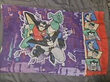 Vintage Batman Robin Pillow Case Double Sided DC Comics 1995 Multicolor picture