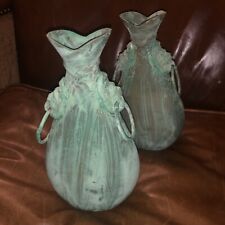Vintage Pair Neoclassical Bronze Vases picture