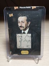 Albert Einstein 2023 Pieces of the Past Canvas-AE Authentic Handwriting RELIC b picture