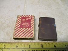 Vintage Zippo Candy Stripe Lighter BOX and Lighter Enamel/Paint Finish picture