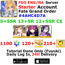 [ENG/NA][INST] FGO / Fate Grand Order Starter Account 5+SSR 120+Tix 1140+SQ #4AH picture