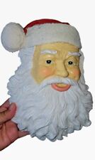 VINTAGE ORIENTAL TRADING COMPANY SANTA CLAUS FACE WALL HANGING PLAQUE A9 picture