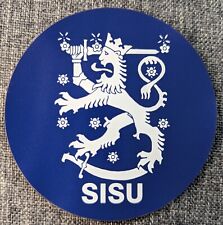 Finnish Coat of Arms Sisu 3 Inch Round Vinyl Magnet  picture