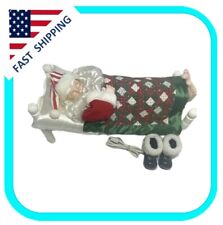 Vintage TELCO realistic SLEEPING SANTA Large Animated Motionettes Christmas  picture