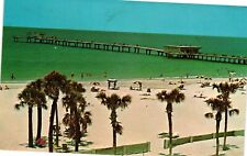 Big Pier 60 Clearwater Beach Florida FL Vintage Postcard Posted 60s picture
