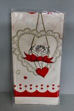 3 Vintage Valentine Cupid Paper Tablecloths Unopened Unused 48