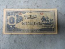 WWII Japanese Occupation Currency 1 Shilling Bill Oceania Australia New Guinea picture