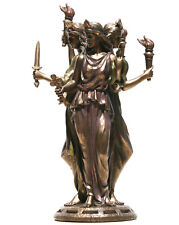 Hecate Hekate Greek Goddess of Magic Statue Sculpture Bronze Finish 11.8 in picture
