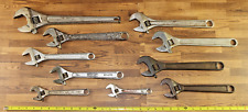 Channellock Diamond Bonney Crescent Stanley Proto Adjustable Wrench LOT OF 10 picture