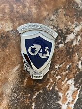 vintage GAS badge obsolete service official pin crest shield metal employee ID  picture