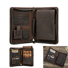 Genuine Leather Passport Cigar Case Travel Bag Cigars Humidor 5 Tube Holder box* picture