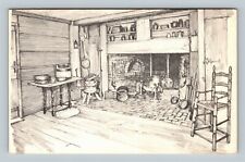 Old Sturbridge Village MA Kitchen Fenno House Massachusetts Vintage Postcard picture