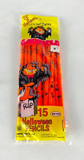 NOS Vintage 1978 Garfield Halloween Trick or Treat Orange Pencils 15 Count USA picture