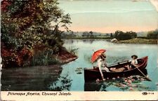 Picturesque America Thousand Islands Peaceful Victorian Postcard #7-13 picture