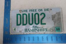 New Hampshire License Plate Tag 2018 18 NH Vanity Pair Two Too DDUO2 #1 picture