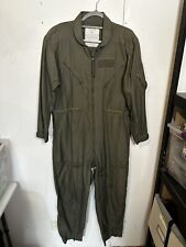 CWU-27P Flight Suit Flyers Coveralls Size 46 R Sage Green  8415-01-043-8395 picture