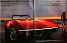 Original 1970 Chevrolet Corvette Sales Brochure Stingray Convertible Coupe SEXY picture