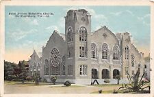 E18/ St Petersburg Florida Fl Postcard 1923 First Avenue Methodist Church picture