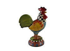 Tii Collections Colorful Rooster on a Pedestal picture
