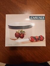 Casuals China Pearl Apple Crock And Spreader picture