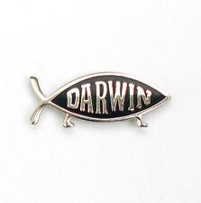 DARWIN FISH (on legs) Lapel Pin (Silver Effect) picture
