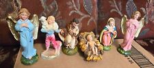 Lot of 9 Vtg Nativity Figures Italy picture