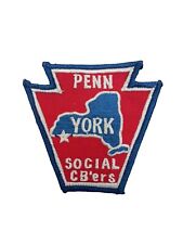 Vintage 1960s-1970's  Pennsylvania York Social CB'ers Patch Badge Unused picture