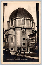 Postcard Firenze Cupola Delia Chiesa di S Lorenzo RPPC Real Photo Florence  picture