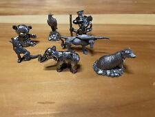 Vintage Pewter Animals Lot Of 7 picture