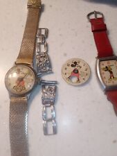 1930's & 1940s mickey mouse Ingersoll Watch for Parts Repair  Not Running  picture