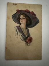 Victorian Lady Postcard Used picture
