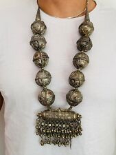 Massive Antique Yemenite Silver Handmade Women's Jewelry Necklac Judaica Jewish picture