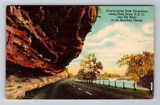 Ozarks MO-Missouri, Overhanging Rock Formations, Antique, Vintage Postcard picture
