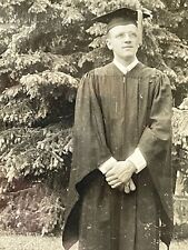 U3 Photograph Man Gown Cap Graduation Looking Out Of Frame 1941 picture