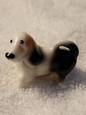 Vintage Bone China Basset Bassett Hound Dog ANIMAL FIGURINE  picture