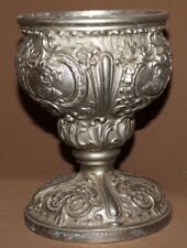 Antique Victorian ornate metal goblet chalice picture
