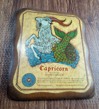 Vintage 1970's wall plaque Zodiac Capricorn January picture