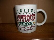 Genuine Antique Person Coffee Mug Been There Done That Can't Remember Cup 10 OZ. picture