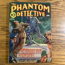 June 1936 Phantom Detective Vintage pulp magazine FN picture