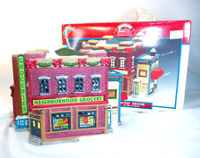 Lemax Jukebox Junction Mom And Pop's Neighborhood Grocery 1998 Retired Christmas picture