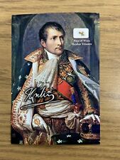 Napoleon Bonaparte Worn Leather Trousers Piece Speck Relic un signed picture